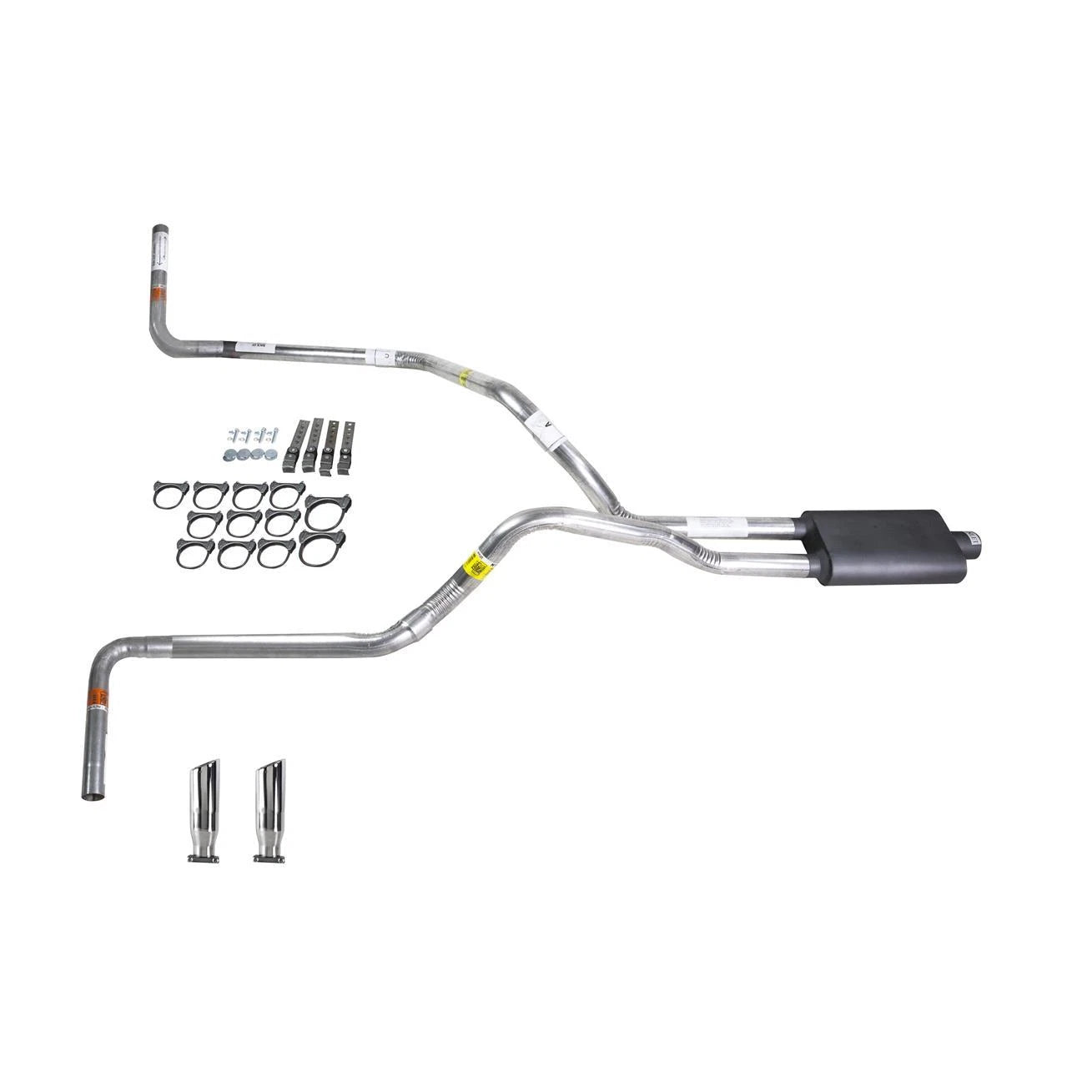 Dual Exhaust Pipe with Flowsound Muffler for F150 (1987-1994)