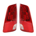 Tail Light Lamp Set of 2 Chrome Red Halogen for Dodge Ram (2009–2018)