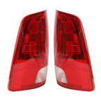 Tail Light Lamp Set of 2 Chrome Red Halogen for Dodge Ram (2009–2018)
