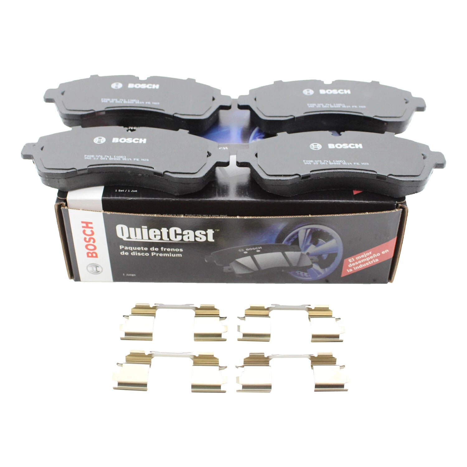 Bosch QuietCast Front Semi-Metallic Brake Pads for Sprinter 3500 (2007–2017)