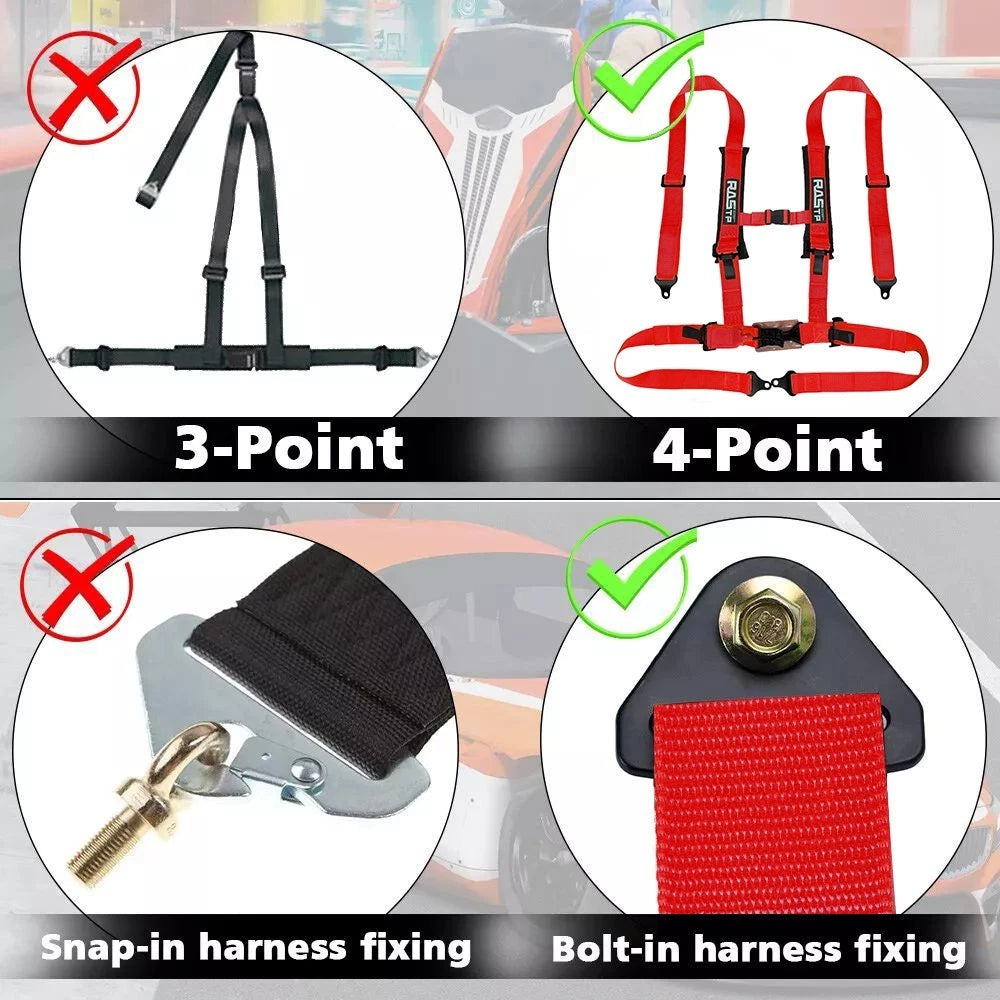 4 Point Racing Harness Belt for UTV ATV