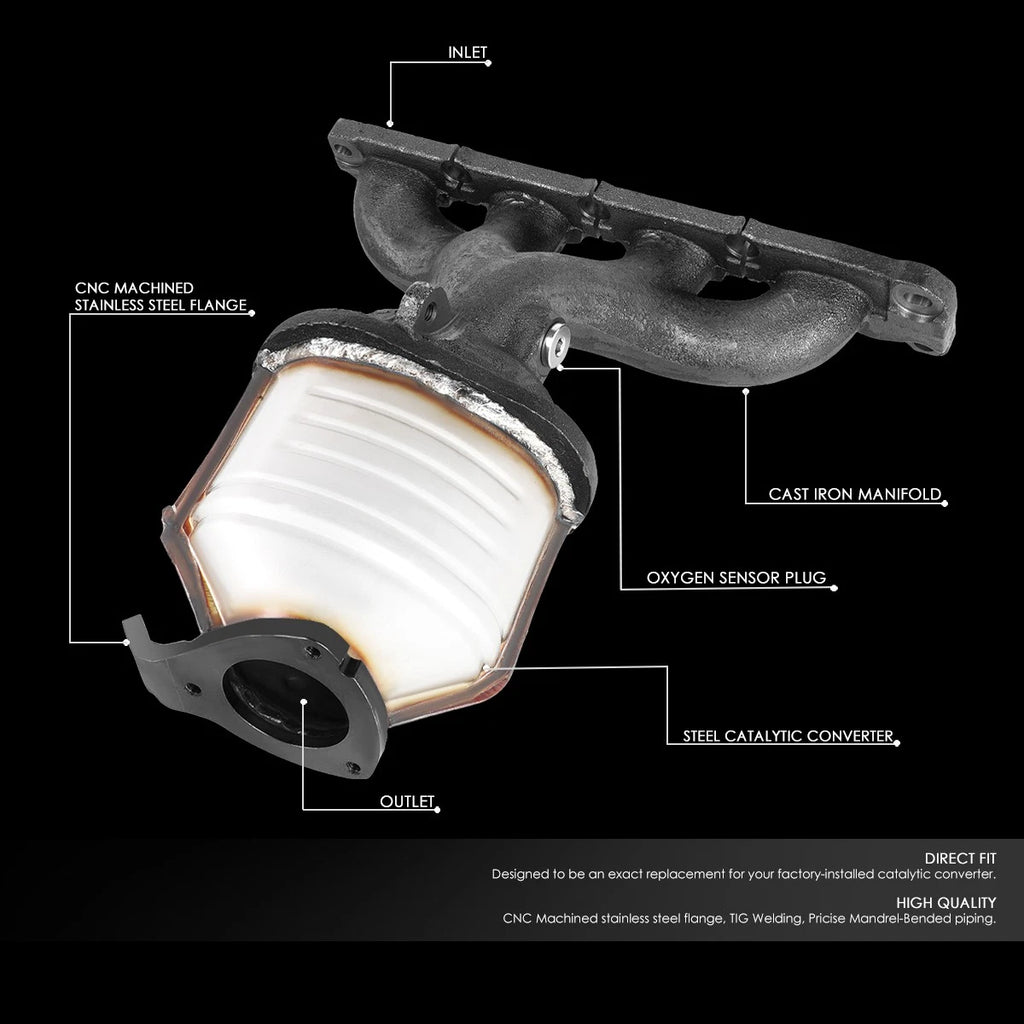 Catalytic Converter Exhaust Manifold for Chevy Malibu Pontiac G6 (2004–2008)