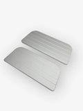 Set of 2 Grooved Boat Single Steps 14.75in x 6in x 0.75in White Poly