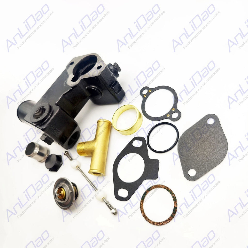 Thermostat Housing Kit Tee Valve for Mercruiser 305 5.0L 5.7L (8M0061381)