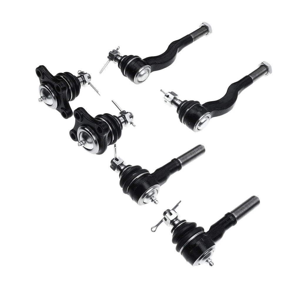 Set of 6 Tie Rod End Ball Joints for Mitsubishi Montero (1992–2000)