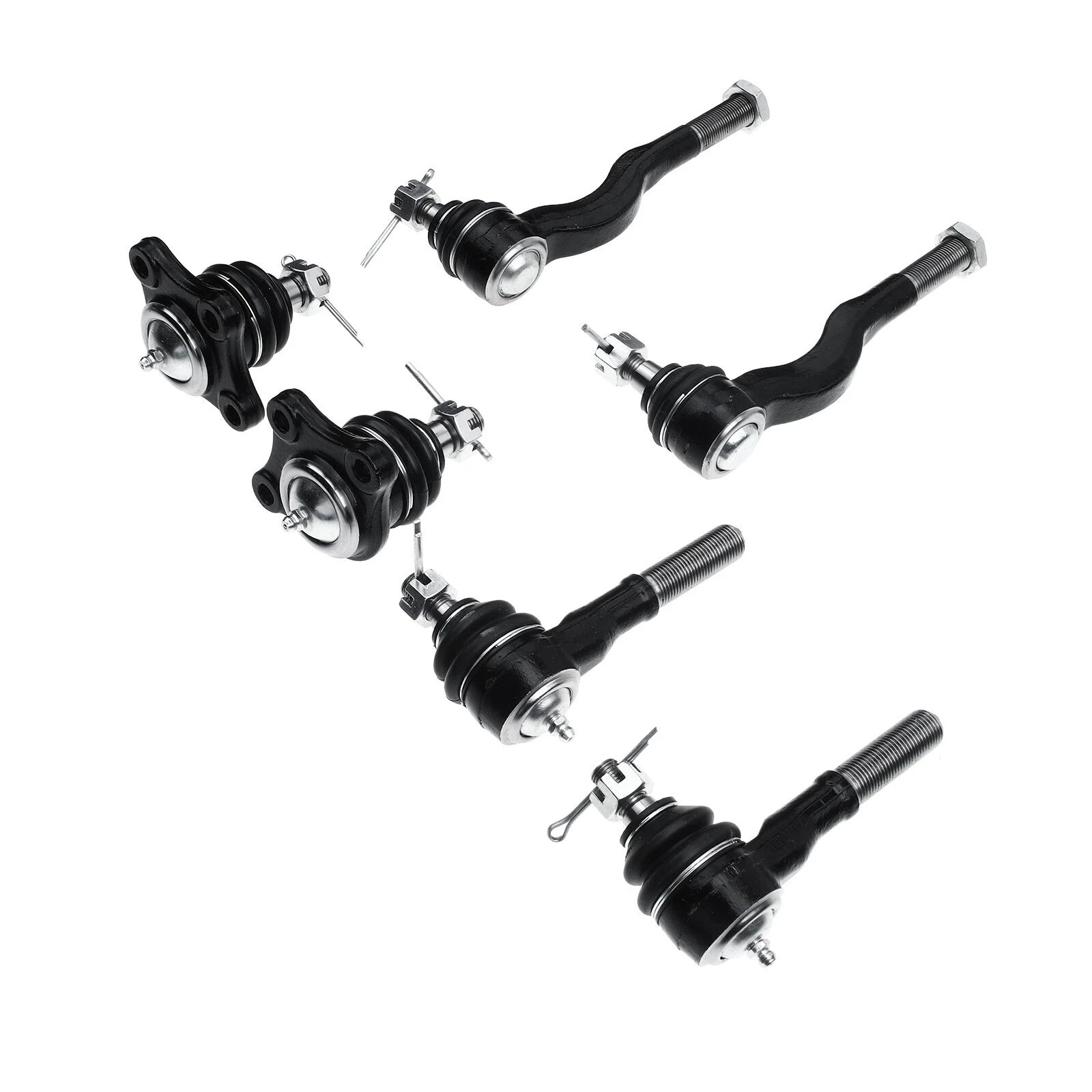 Set of 6 Tie Rod End Ball Joints for Mitsubishi Montero (1992–2000)