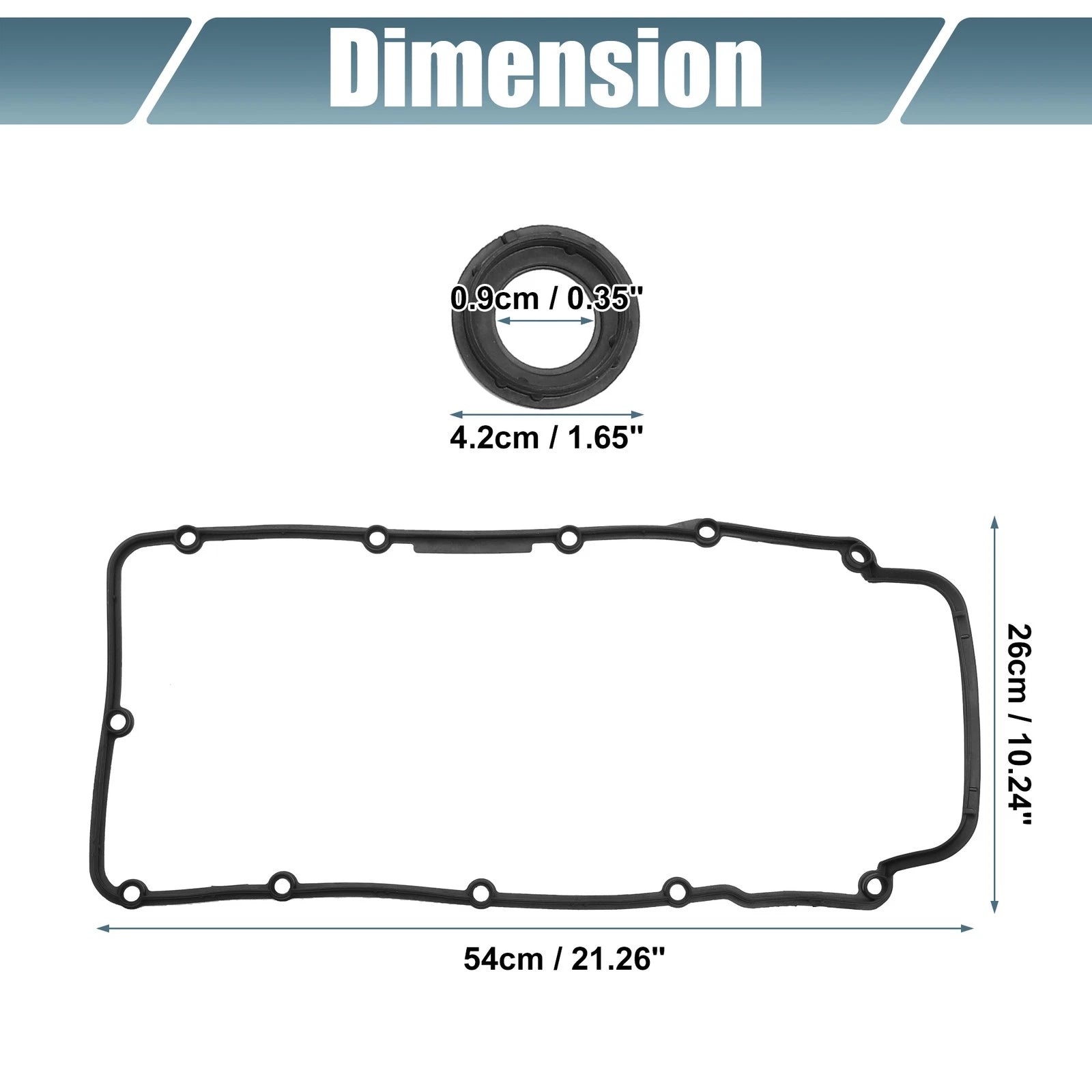 Set of 1 Valve Cover Gasket NO. 22103484 for Volkswagen Eos (2007–2008)