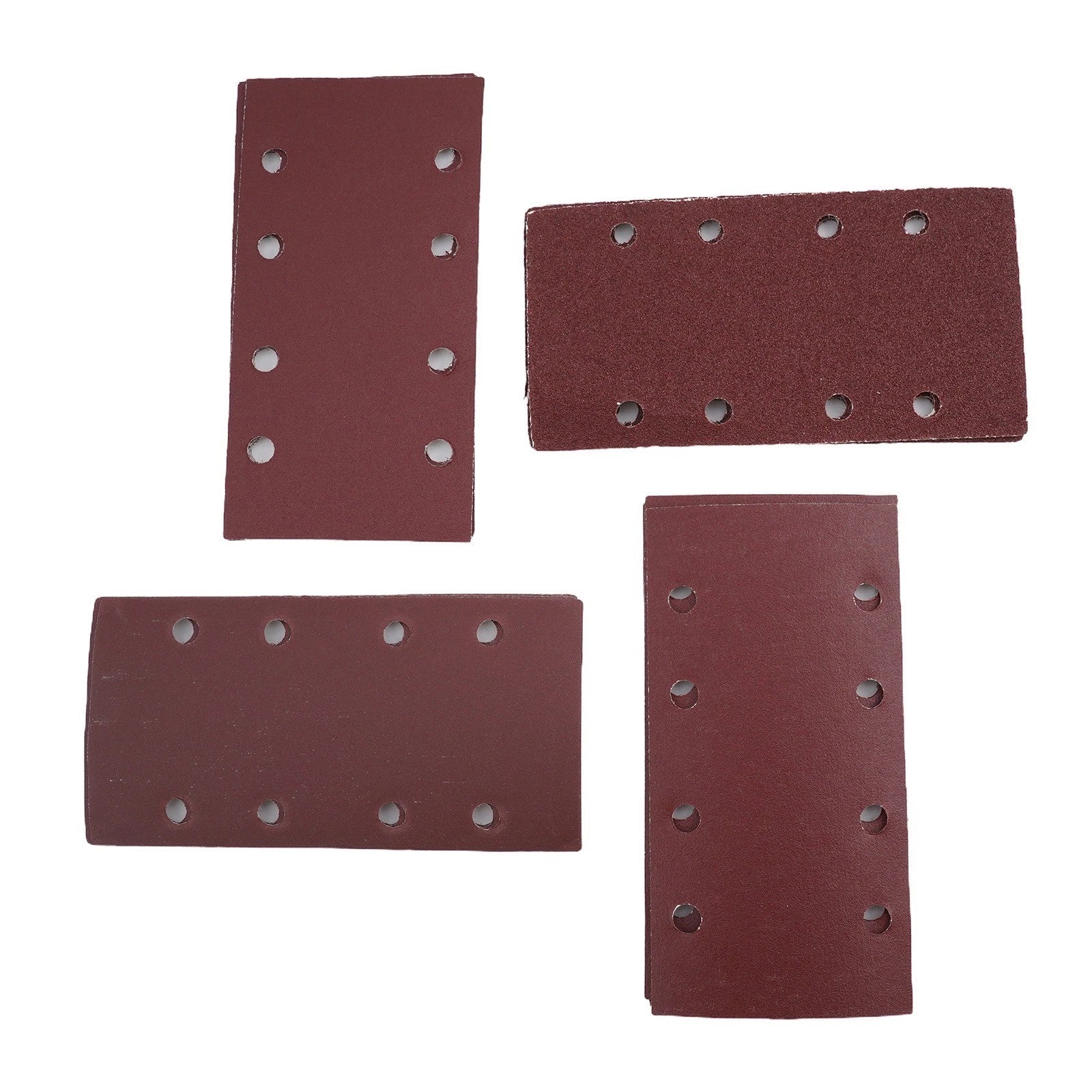 20pcs 185x93mm 8 Holes Self-Adhesive Flocking Sand Paper for Polishing