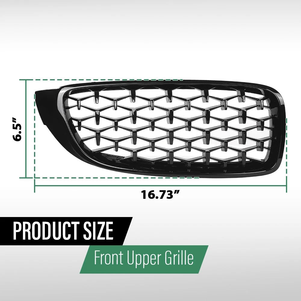 Front Bumper Upper Diamond Grille for BMW 4 Series (2014–2018)