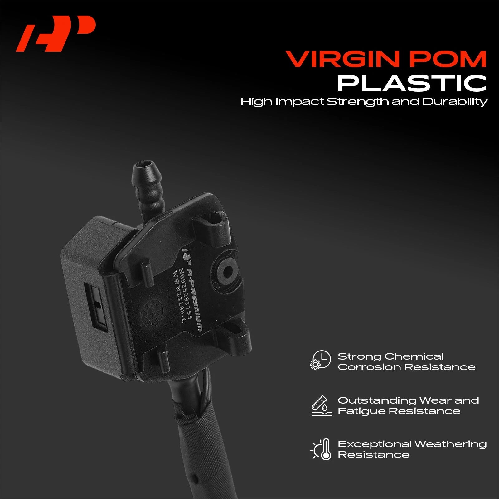 Heated Front Windshield Washer Nozzle Jet for BMW 640i 650i (2012–2018)