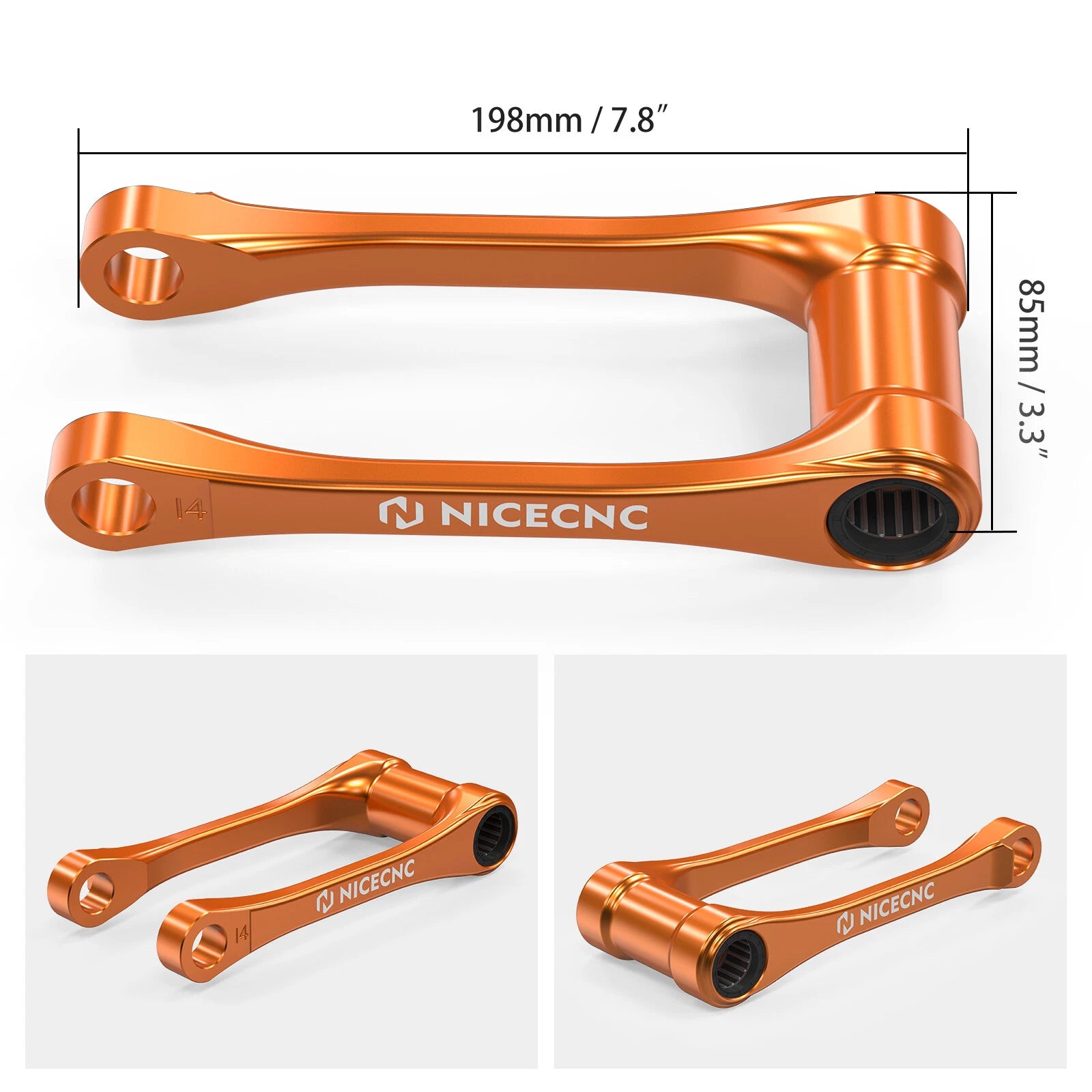 Linkage Guard Lowering Link for KTM 125 150 250 350 450 SX SXF XC XCF (2023–2024)