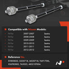 2X Front Inner Steering Tie Rod End for Nissan Sentra (2007-2012)