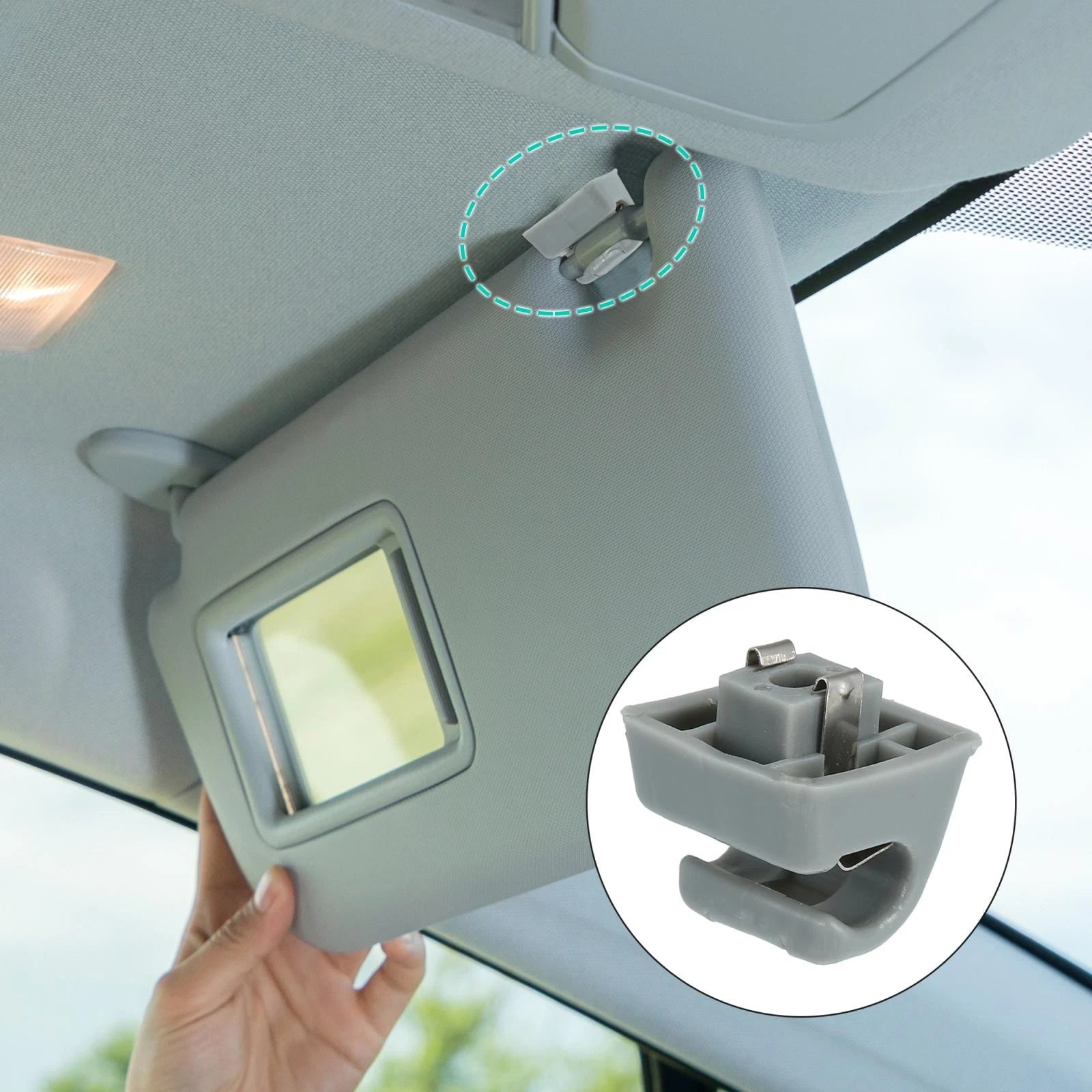 Sun Visor Hook Clip for Mercedes Benz W123 W124 (126-810-00-12-8412)