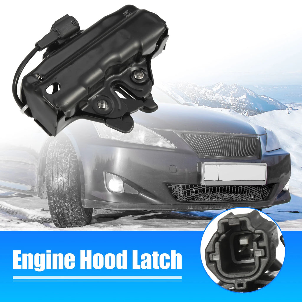 Hood Latch Lock for Lexus IS350 (2006–2015) 5351053061 Metal Black