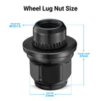 20pcs Black M12x1.5 Lug Nut Set for Mitsubishi 5-Lug Models