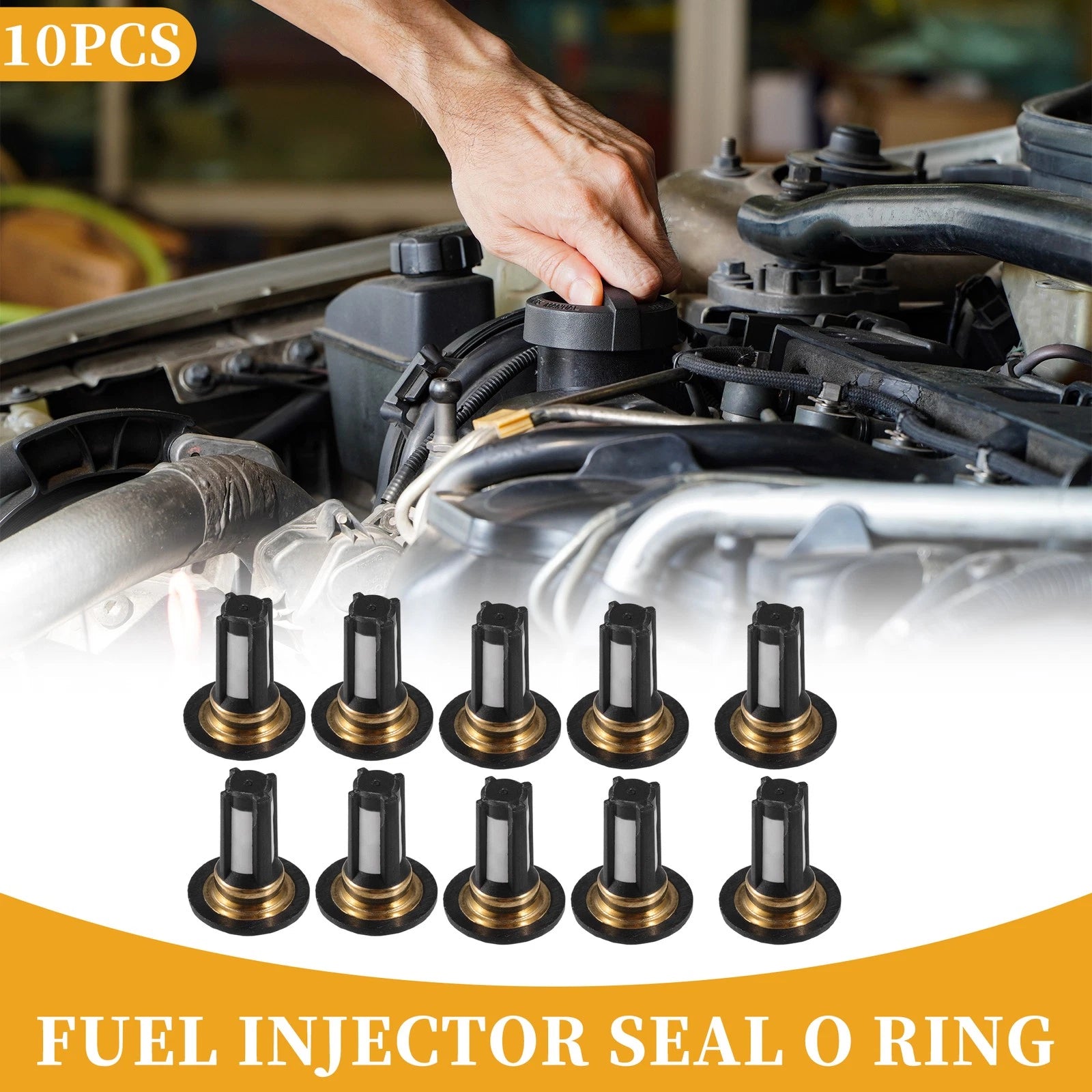 10 Pcs Fuel Injector Filter Basket for Honda 
