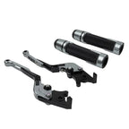 Titanium Extendable Brake Clutch Levers Grip Set for Kawasaki ZX6R (2005-2023)