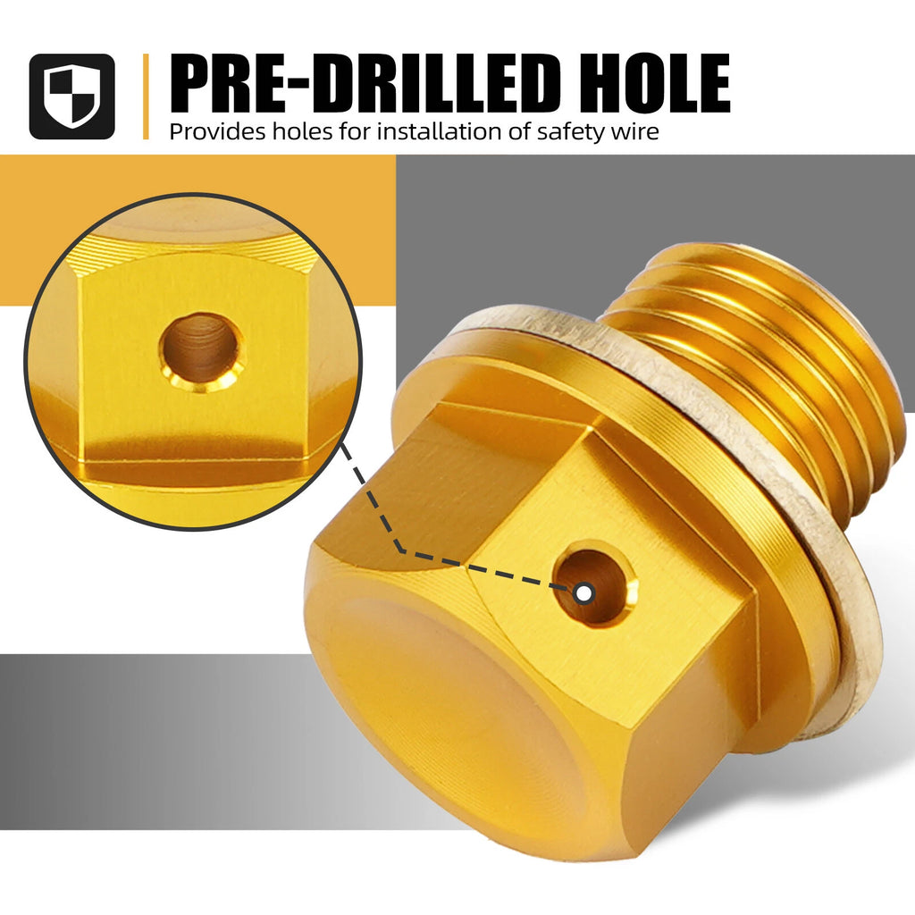Magnetic Oil Drain Plug for Suzuki Quadsport Z400 LTZ400 (2003–2009, 2012–2014)