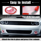 2pcs ABS Front Foglight Covers Trim for Dodge Challenger (2015–2020) Pink