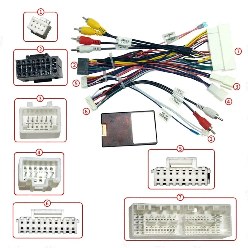 16Pin Car Audio Wire Harness for 2016 Kia KX5/KX7 Hyundai Sonata (2016)