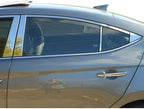 8pc Luxury FX Stainless Steel Pillar Post Trim for 2017-2020 Hyundai Elantra 4dr