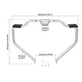 Mustache Engine Guard Bar Support Bracket for Harley Low Rider FXLRST (2022–2025)