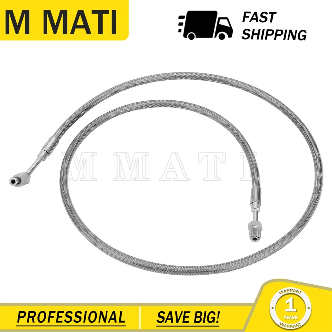 Right Rear Brake Line 1910494 for Polaris Ranger 500 425 650 (2000–2023)