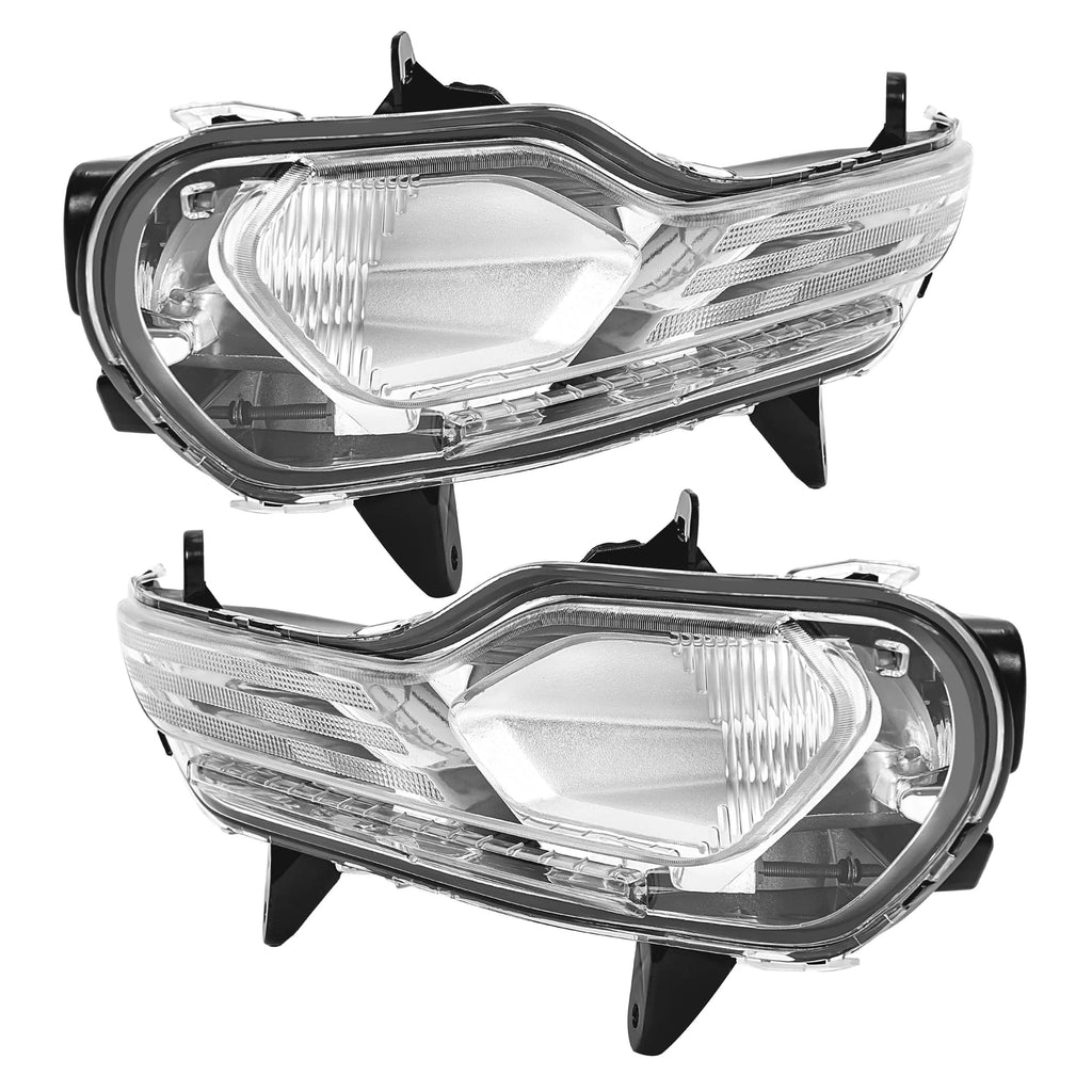 Set of 2 Clear Fog Light Bumper Lamps for Ford Escape Kuga (2013–2016)