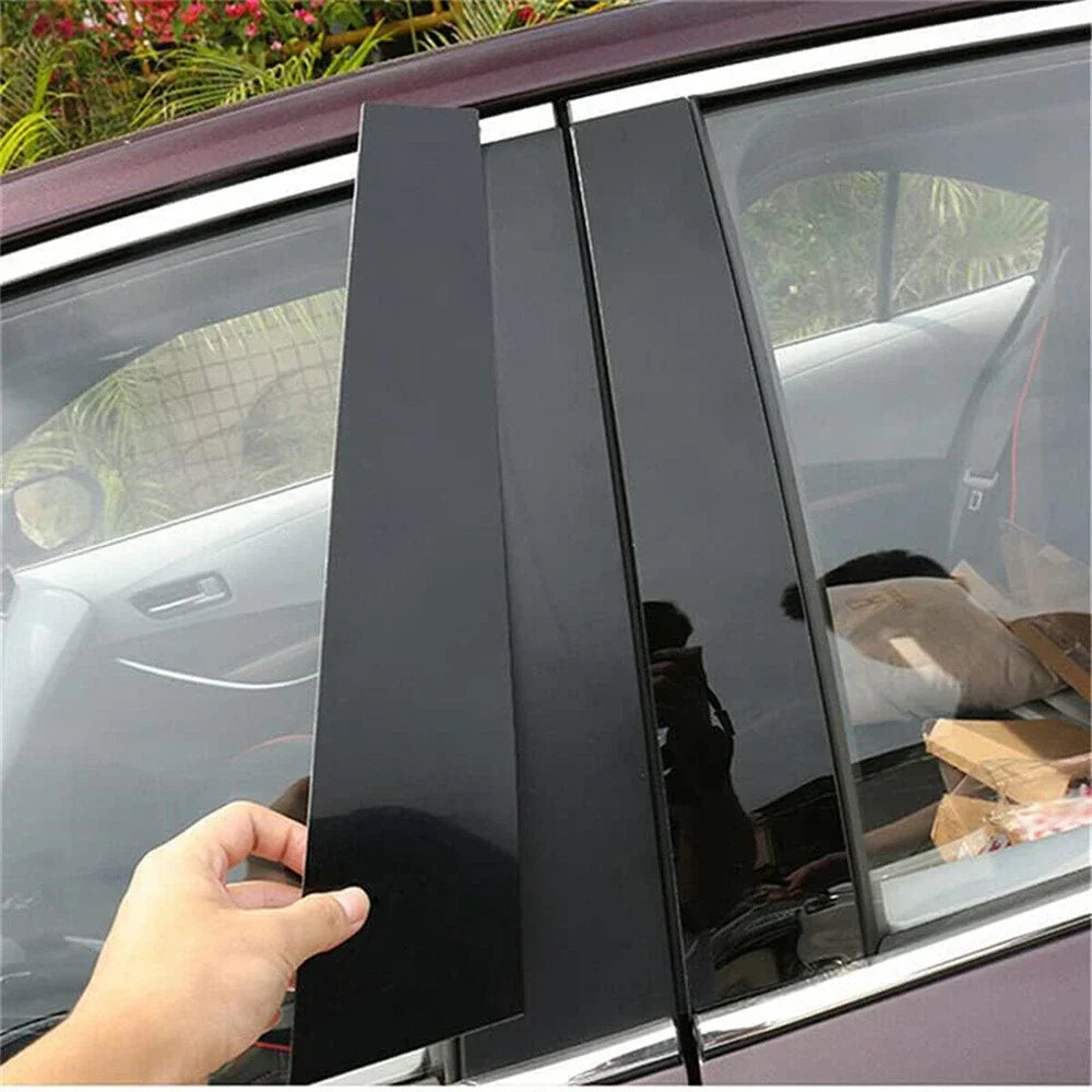 6Pcs Glossy Black Door Pillar Post Covers for Range Rover Sport (2014-2022)
