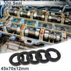 Set of 5 Oil Seal Rotary Shaft Seal NBR Rubber 45x70x12mm