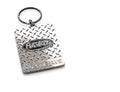 Peterbilt Logo Key Chain Diamond Plate Chrome for Peterbilt Trucks