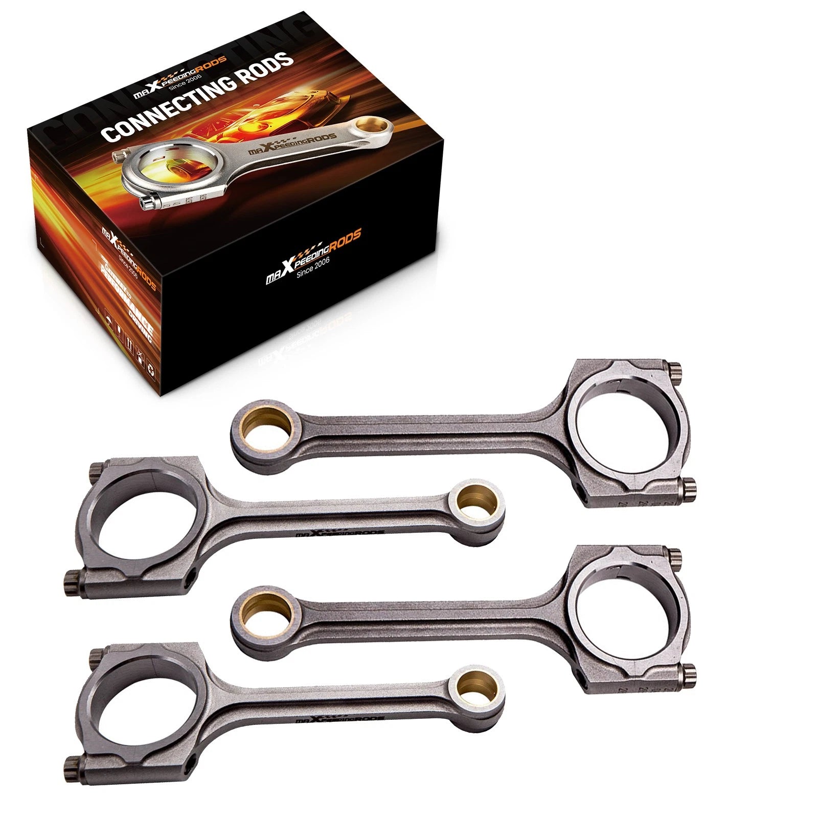4Pcs Connecting Rods ARP 2000 Bolts for Honda L15B7 (2016–2021) Turbo 5.545"