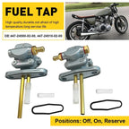 2Pcs Fuel Petcock Non-Vacuum for Yamaha XS750 XS750SF XS850 XS1100 (1978–1980)