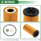 Set of 2 Engine Oil Filters for BMW X1 (2000–2022) No. 11428593186