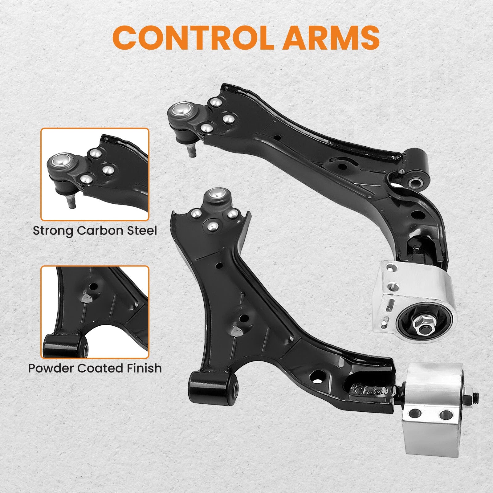 Set of 2 Front Lower Control Arms for Chevy Equinox GMC Terrain (2010-2017)