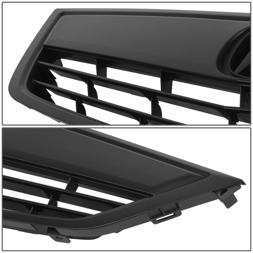 Front Bumper Grille Assembly for Acura TSX (2011–2014) Matte Black OE Style