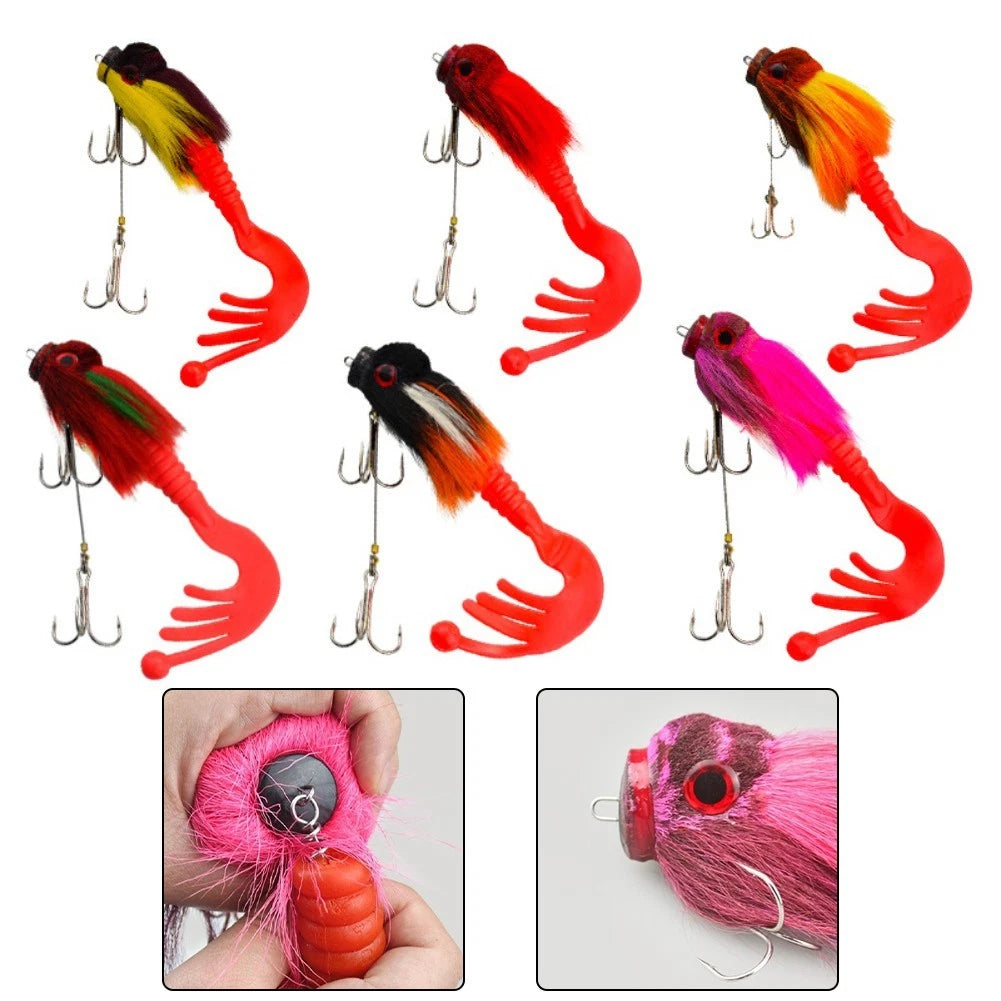 Deep-sea Mouse Lure for Boat Fishing - Flexible PVC Tail