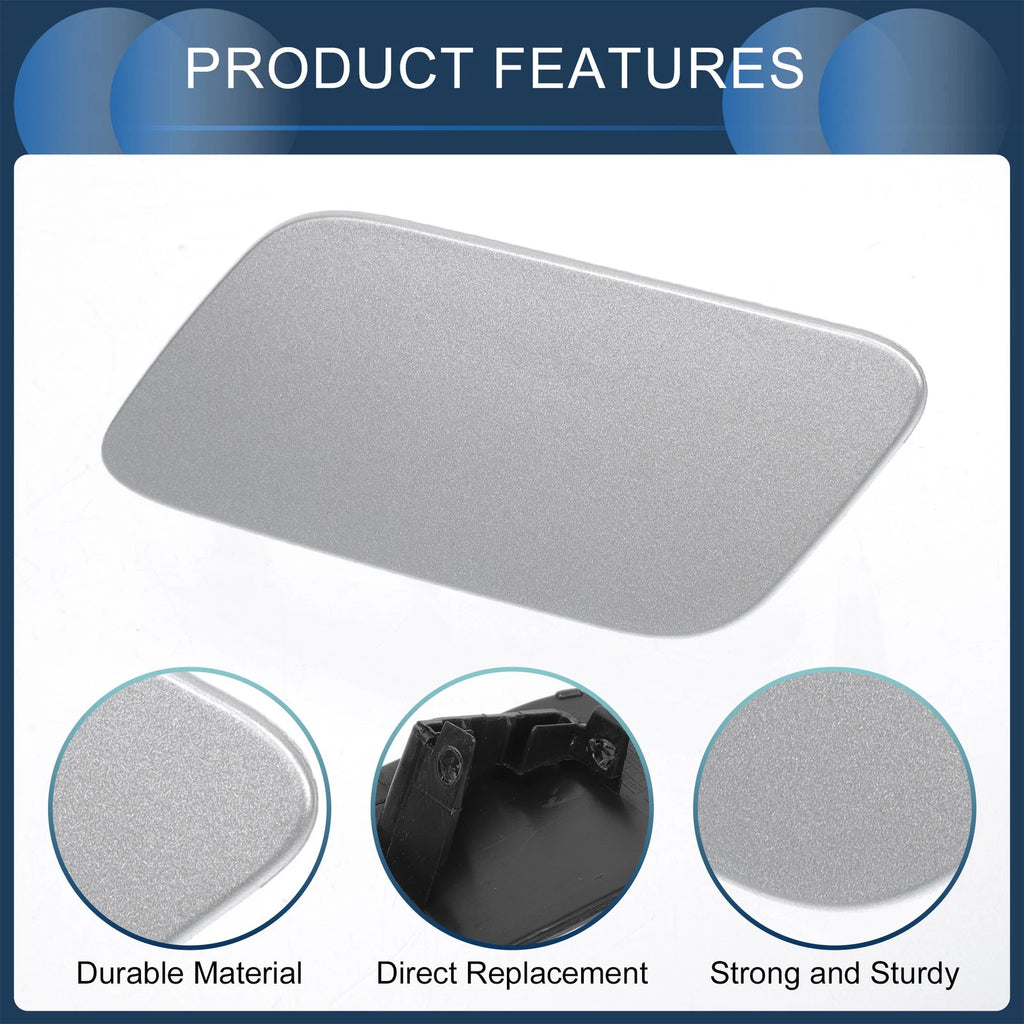 Front Left Washer Nozzle Cover Cap for Audi Q7 (2017–2019) - Silver Tone