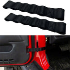 2Pcs Door Check Straps for Jeep Wrangler TJ JK JKU JL JLU (1995–2021)