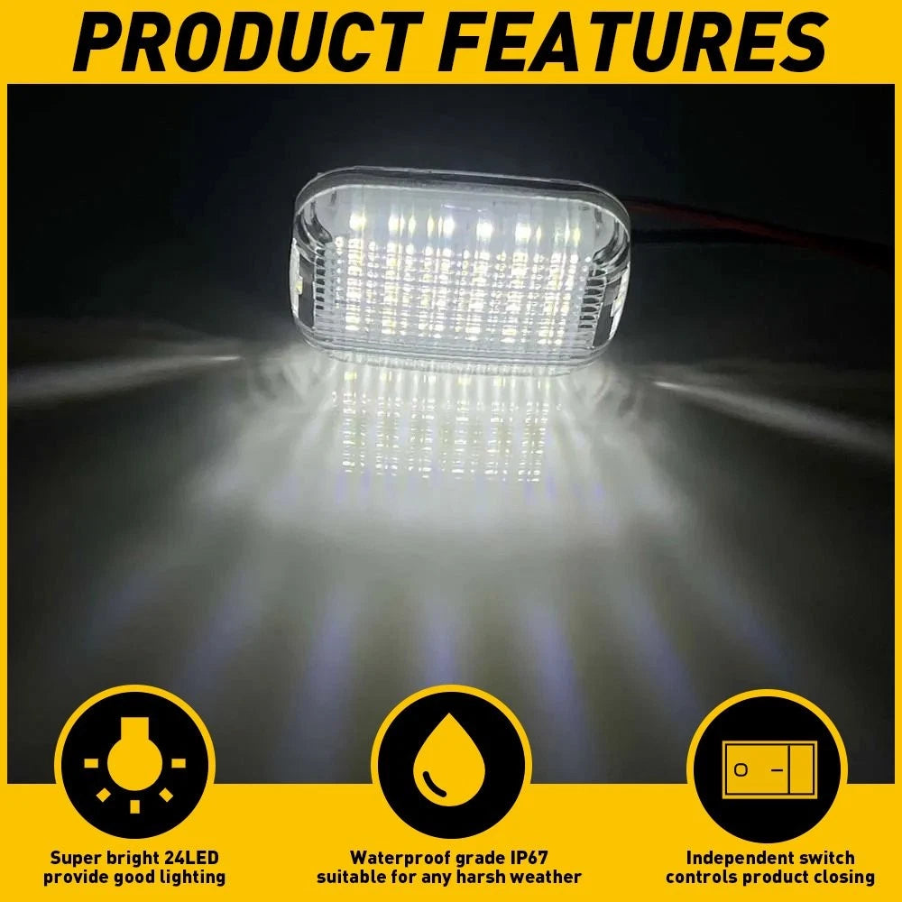 2X LED Dome Light for Ford Transit 150/250/350/350 HD (2015–2024)