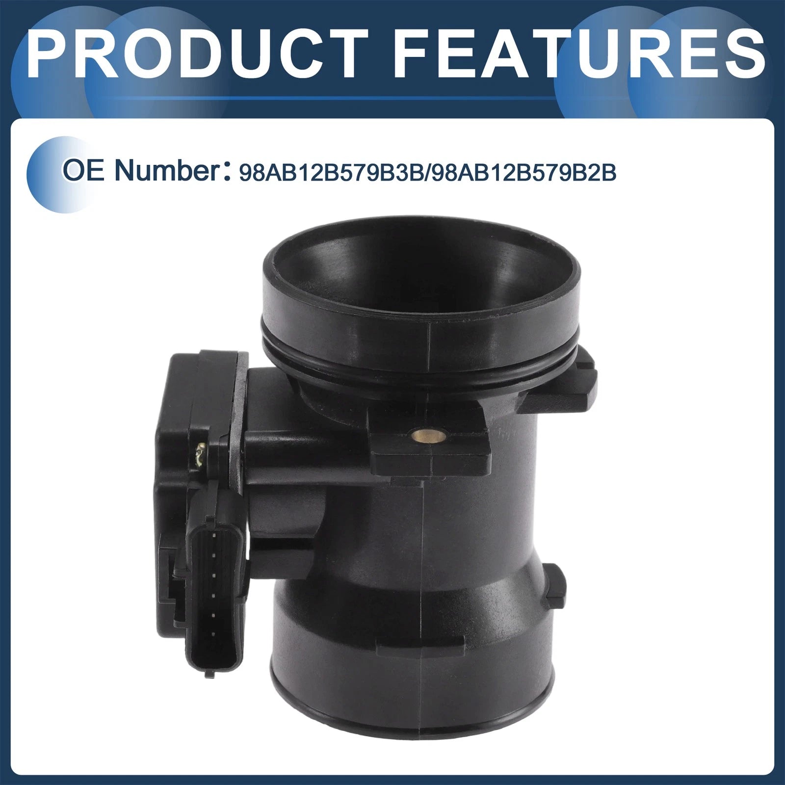 Mass Air Flow Sensor Assembly 98AB12B579B3B for Ford Mondeo II (1996–2000)