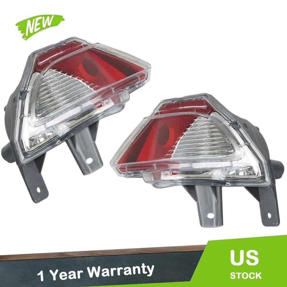 Set of 2 Rear Bumper Reflector Light Lamps for Toyota RAV4 (2016–2018)