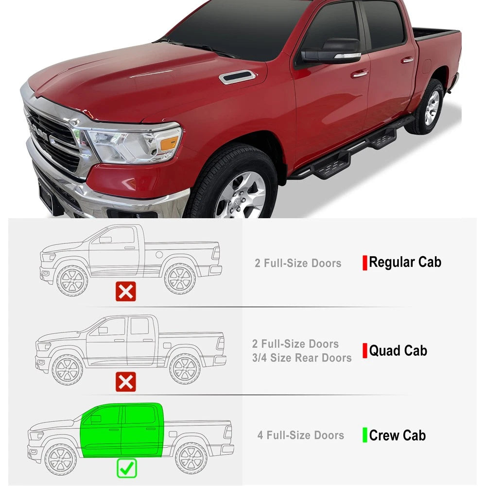 Drop Down Steps for Dodge Ram 1500 Crew Cab (2019-2026)