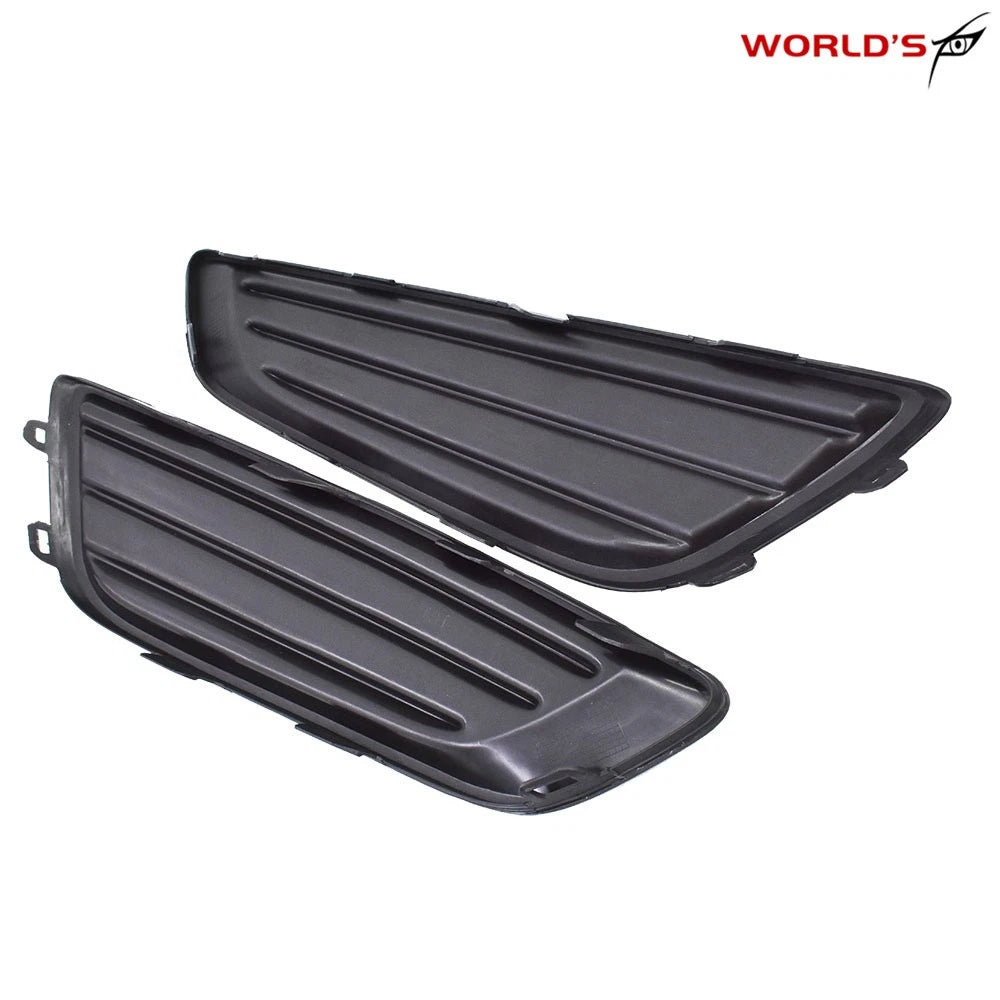 Pair Black Fog Light Covers for Ford Focus (2015–2018)