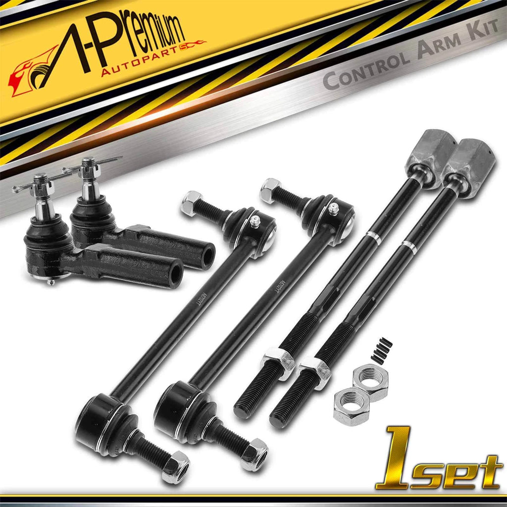 Set of 6 Inner & Outer Tie Rod Ends for Ford Taurus (1986–1995)