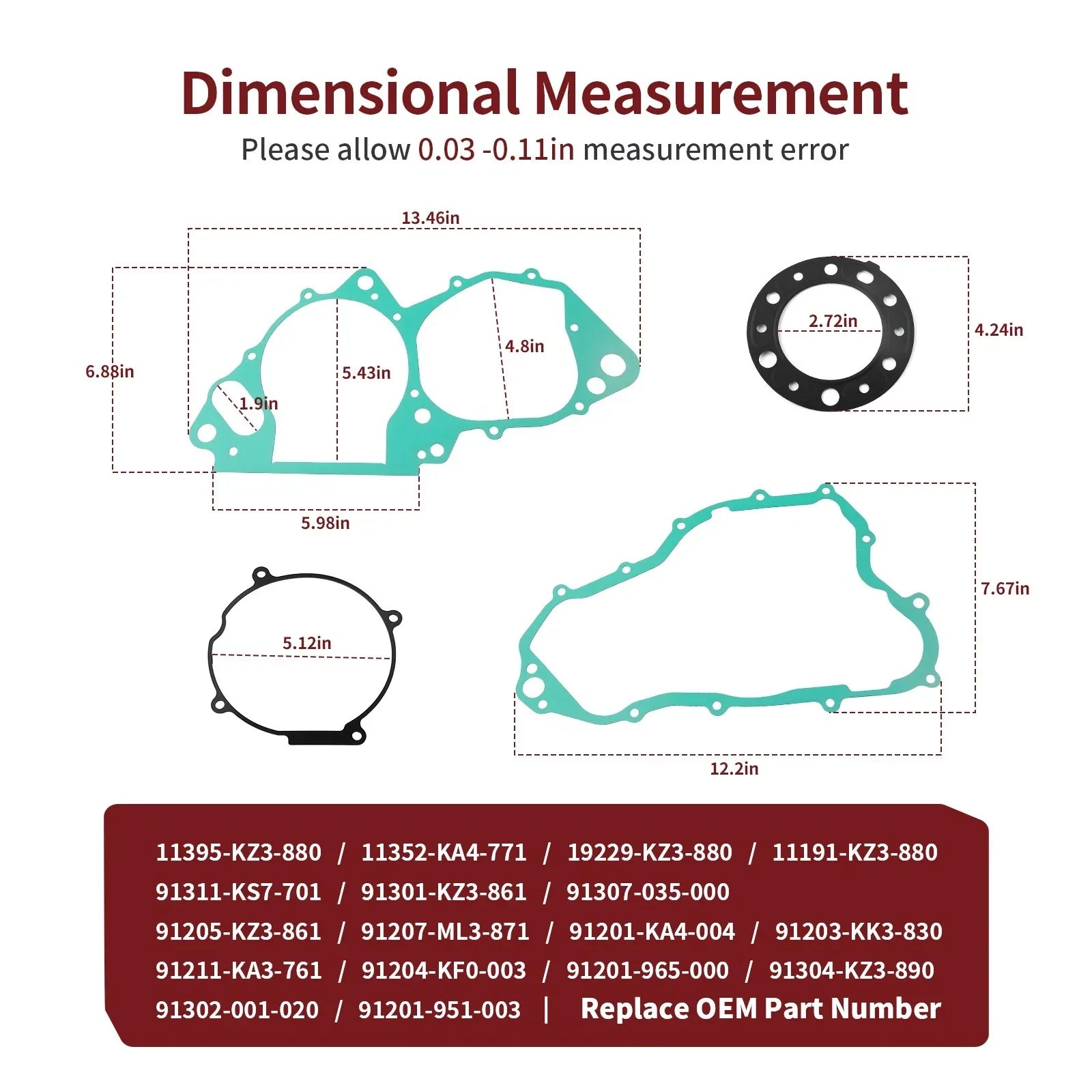 Gasket & Oil Seal for Honda CR250R (1992–2001)