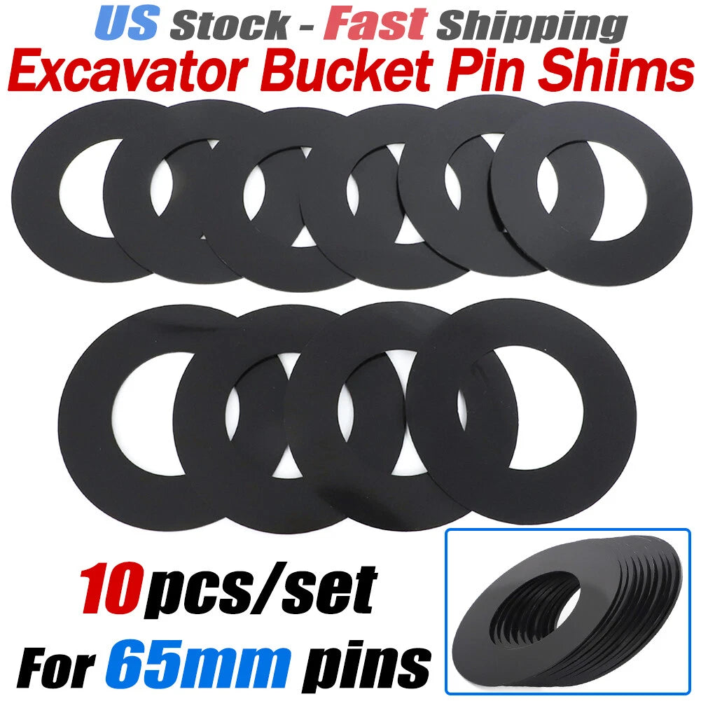 65MM Excavator Bucket Pin Shim for Skid Steer Cat 312, Deere, Hitachi, Kobelco, Case