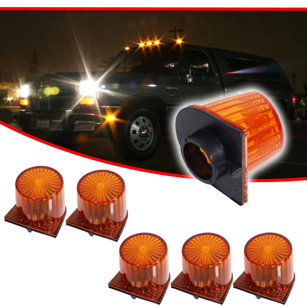 Set of 5 Roof Running Clearance Light Lenses for Dodge W100 150 250 350