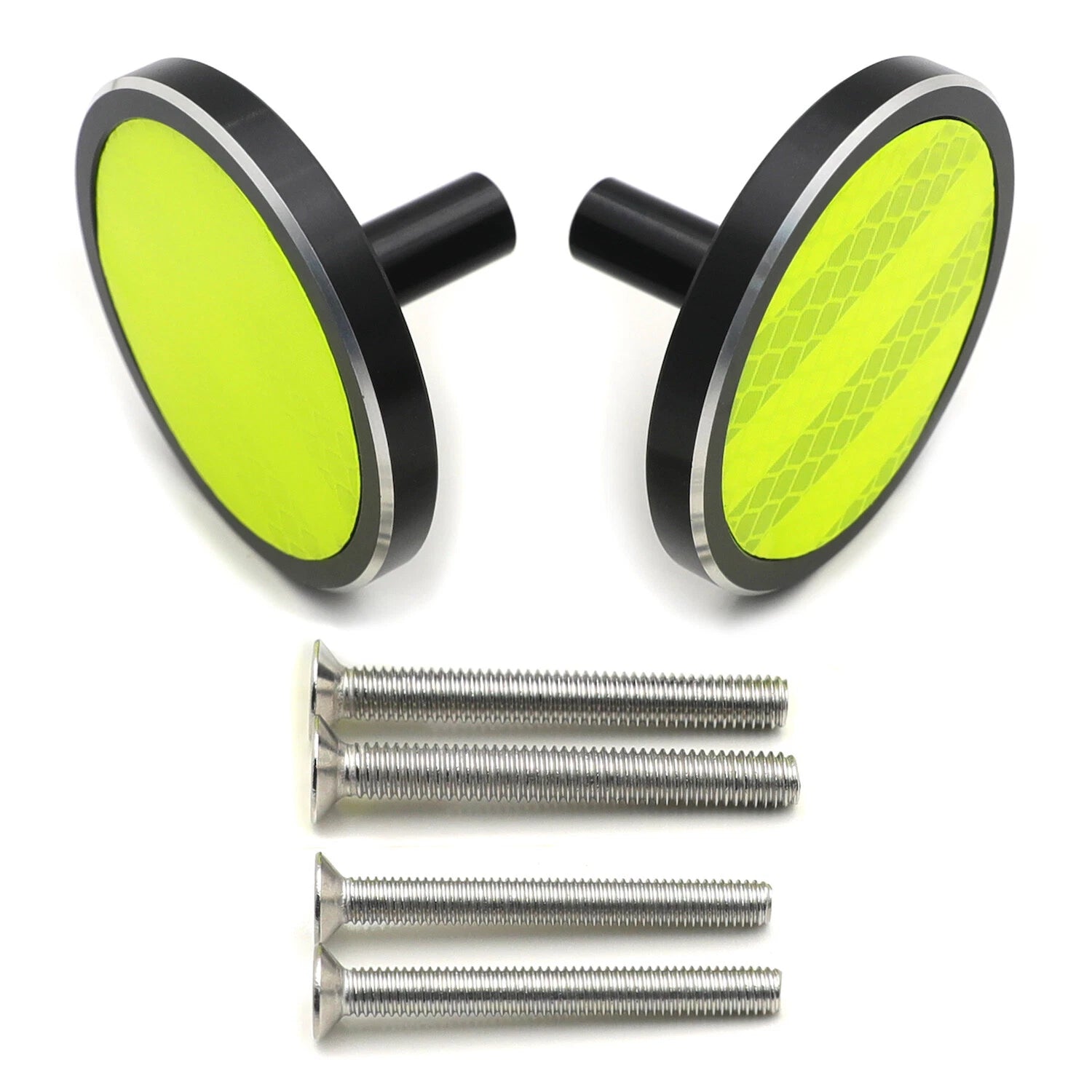 Yellow Round Reflector with M5 M6 Screw for Yamaha YZF BMW KTM GSX