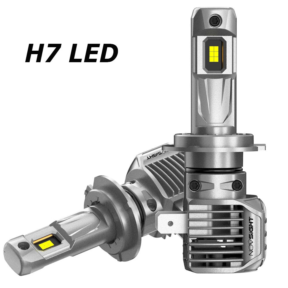 2X H7 LED Headlight Bulbs for NOVSIGHT (6500K White)